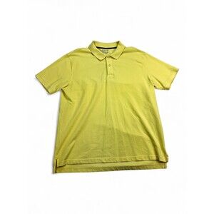 St. John's Bay Men XL‎ Yellow Short Sleeve Polo